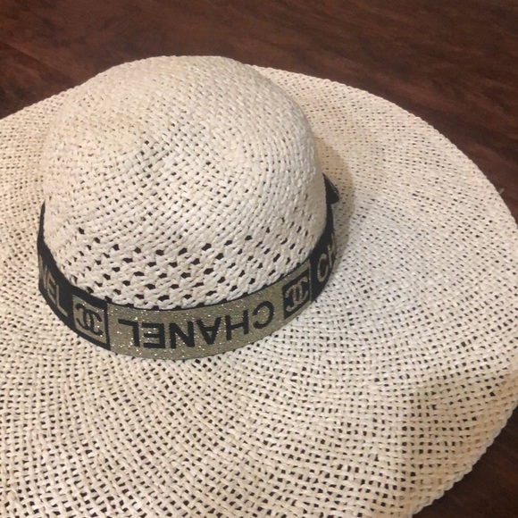 Faux ladies designer beach hat one size fits most main image 6